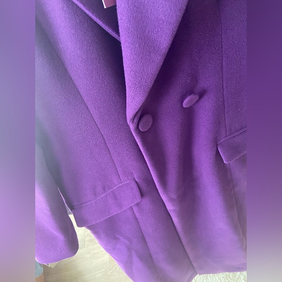 Gorgeous Purple Coat Sergio Hudson x Target Overcoat - Picture 10 of 14